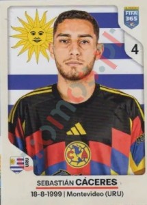 300 Sebastián Cáceres – FIFA 365 2026 Panini