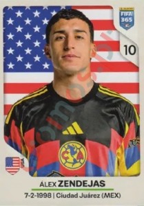 308 Álex Zendejas – FIFA 365 2026 Panini