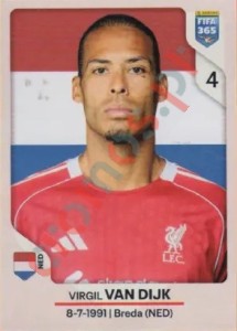 82 Virgil Van Dijk – FIFA 365 2026 Panini