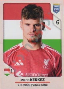 86 Milos Kerkez – FIFA 365 2026 Panini