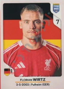 91 Florian Wirtz – FIFA 365 2026 Panini