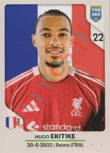 95 Hugo Ekitiké – FIFA 365 2026 Panini