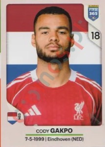 96 Cody Gakpo – FIFA 365 2026 Panini