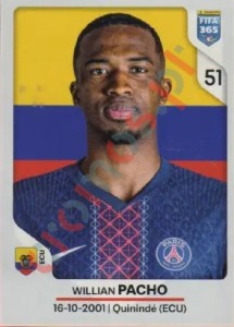 154 Willian Pacho – FIFA 365 2026 Panini