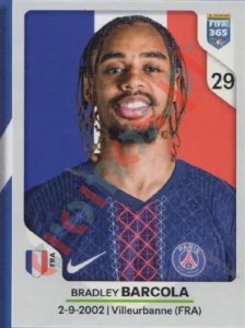 168 Bradley Barcola – FIFA 365 2026 Panini