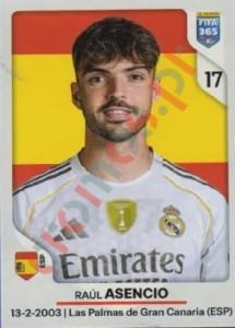 497 Raúl Asencio – FIFA 365 2026 Panini