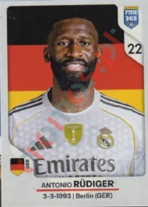 498 Antonio Rüdiger – FIFA 365 2026 Panini