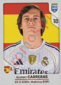 501 Álvaro Carreras – FIFA 365 2026 Panini