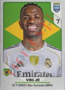 509 Vinicius Júnior – FIFA 365 2026 Panini