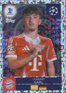 291 Lennart Karl – UEFA Champions League 2025-2026 Topps
