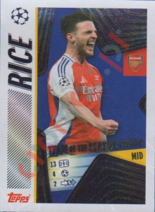 10 Declan Rice – UEFA Champions League 2025-2026 Topps