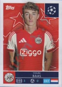 46 Youri Baas – UEFA Champions League 2025-2026 Topps