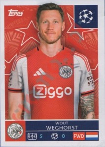 55 Wout Weghorst – UEFA Champions League 2025-2026 Topps