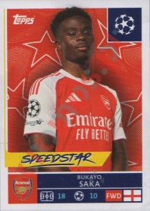 66 Bukayo Saka – UEFA Champions League 2025-2026 Topps