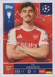 69 Kai Havertz – UEFA Champions League 2025-2026 Topps