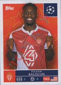 83 Folarin Balogun – UEFA Champions League 2025-2026 Topps