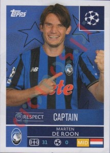 85 Marten de Roon – UEFA Champions League 2025-2026 Topps