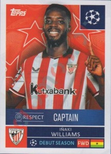 99 Inaki Williams – UEFA Champions League 2025-2026 Topps