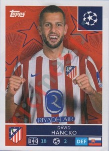 116 David Hancko – UEFA Champions League 2025-2026 Topps