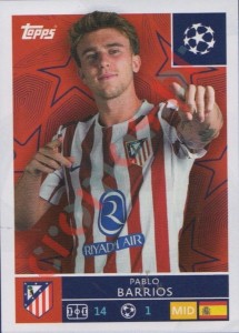 122 Pablo Barrios – UEFA Champions League 2025-2026 Topps