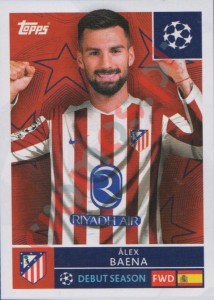 123 Alex Baena – UEFA Champions League 2025-2026 Topps