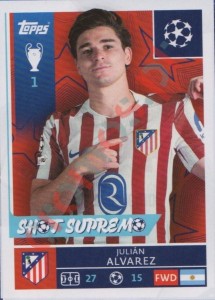 124 Julian Alvarez – UEFA Champions League 2025-2026 Topps