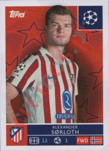 125 Alexander Sorloth – UEFA Champions League 2025-2026 Topps