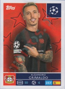 129 Alejandro Grimaldo – UEFA Champions League 2025-2026 Topps