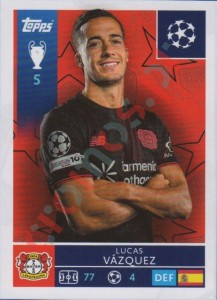 130 Lucas Vazquez – UEFA Champions League 2025-2026 Topps