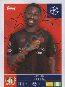 135 Nathan Tella – UEFA Champions League 2025-2026 Topps
