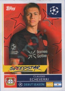 137 Claudio Echeverri – UEFA Champions League 2025-2026 Topps
