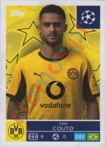 143 Yan Couto – UEFA Champions League 2025-2026 Topps