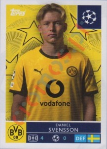 144 Daniel Svensson – UEFA Champions League 2025-2026 Topps