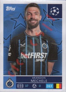 484 Brandon Mechele – UEFA Champions League 2025-2026 Topps