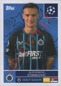 488 Aleksandar Stankovic – UEFA Champions League 2025-2026 Topps