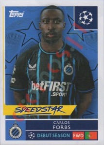 490 Carlos Forbs – UEFA Champions League 2025-2026 Topps