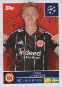 177 Hugo Larsson – UEFA Champions League 2025-2026 Topps