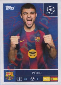 190 Pedri – UEFA Champions League 2025-2026 Topps