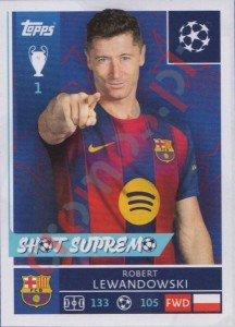 193 Robert Lewandowski – UEFA Champions League 2025-2026 Topps