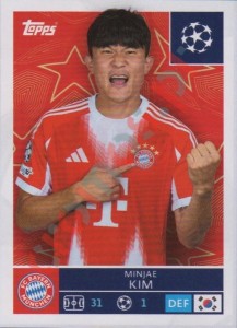 198 Minjae Kim – UEFA Champions League 2025-2026 Topps