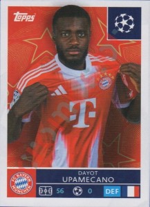 199 Dayot Upamecano – UEFA Champions League 2025-2026 Topps