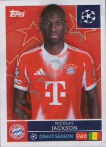 206 Nicolas Jackson – UEFA Champions League 2025-2026 Topps