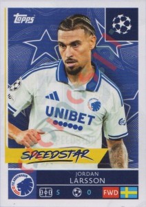 502 Jordan Larsson – UEFA Champions League 2025-2026 Topps