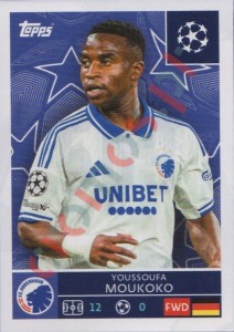 503 Youssoufa Moukoko – UEFA Champions League 2025-2026 Topps