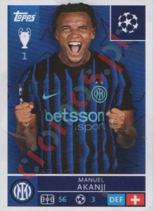 219 Manuel Akanji – UEFA Champions League 2025-2026 Topps