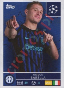220 Nicolo Barella – UEFA Champions League 2025-2026 Topps