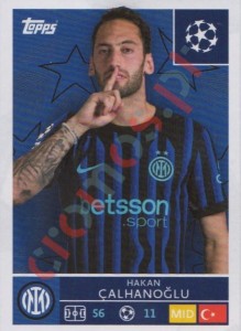 221 Hakan Calhanoglu – UEFA Champions League 2025-2026 Topps