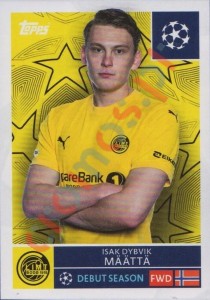 526 Isak Dybvik Maatta – UEFA Champions League 2025-2026 Topps