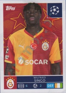 229 Wilfried Singo – UEFA Champions League 2025-2026 Topps