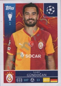 232 Ilkay Gundogan – UEFA Champions League 2025-2026 Topps